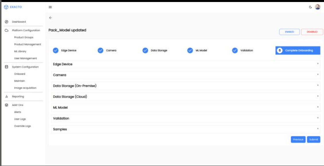 Advanced search interface with filters