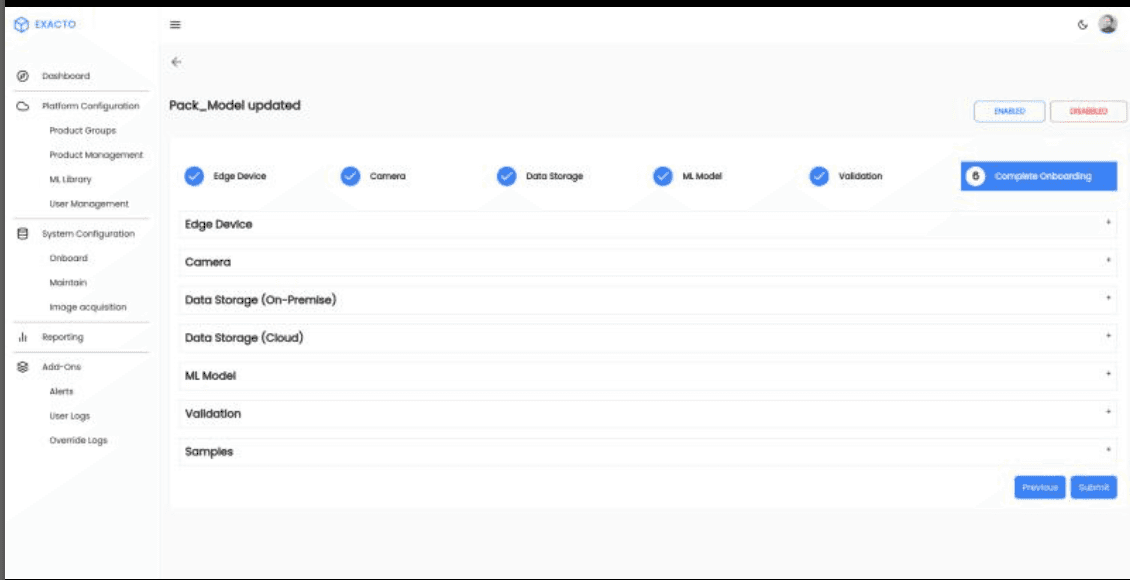 Advanced search interface with filters