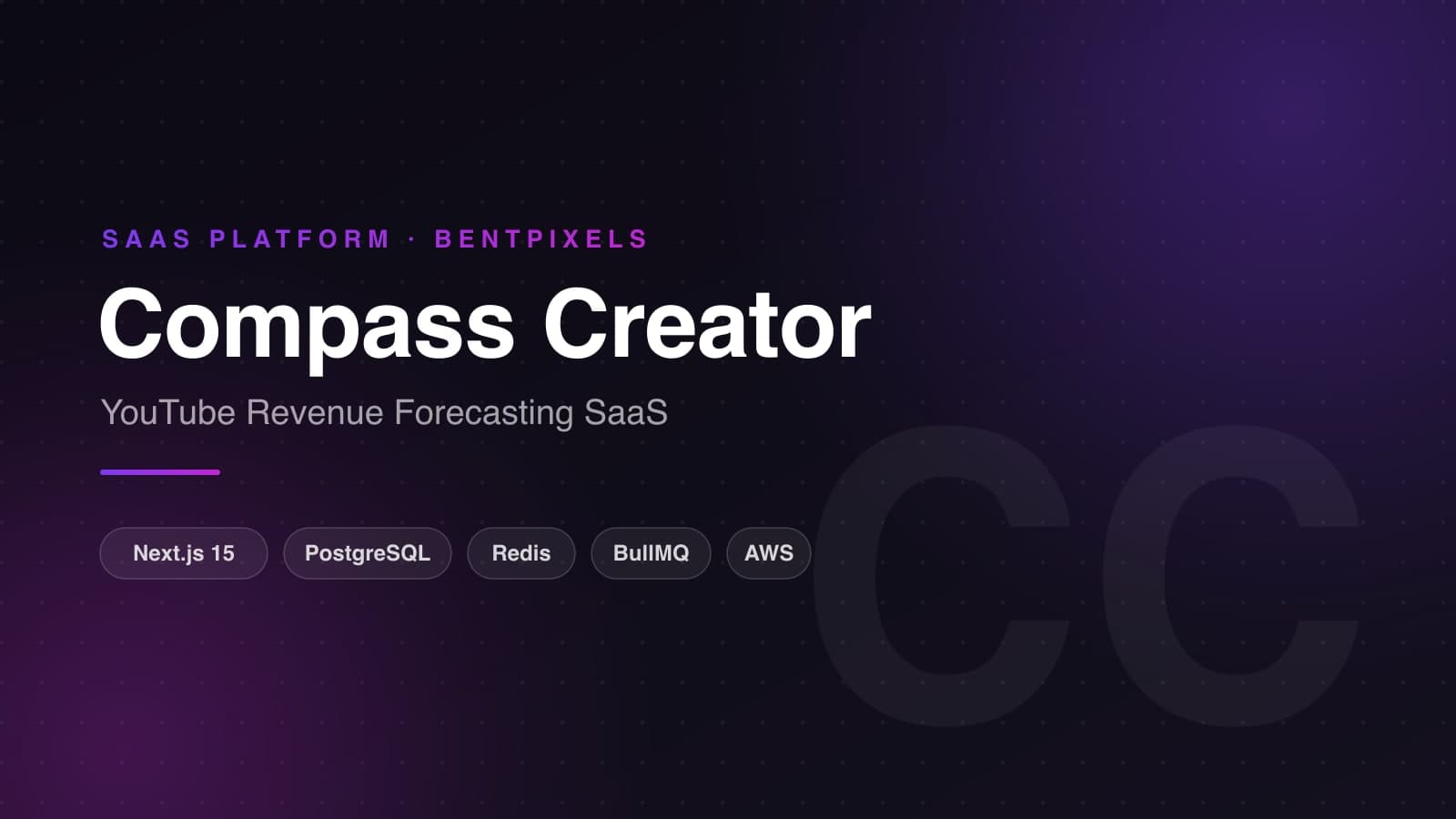 Compass Creator — YouTube Revenue Forecasting SaaS