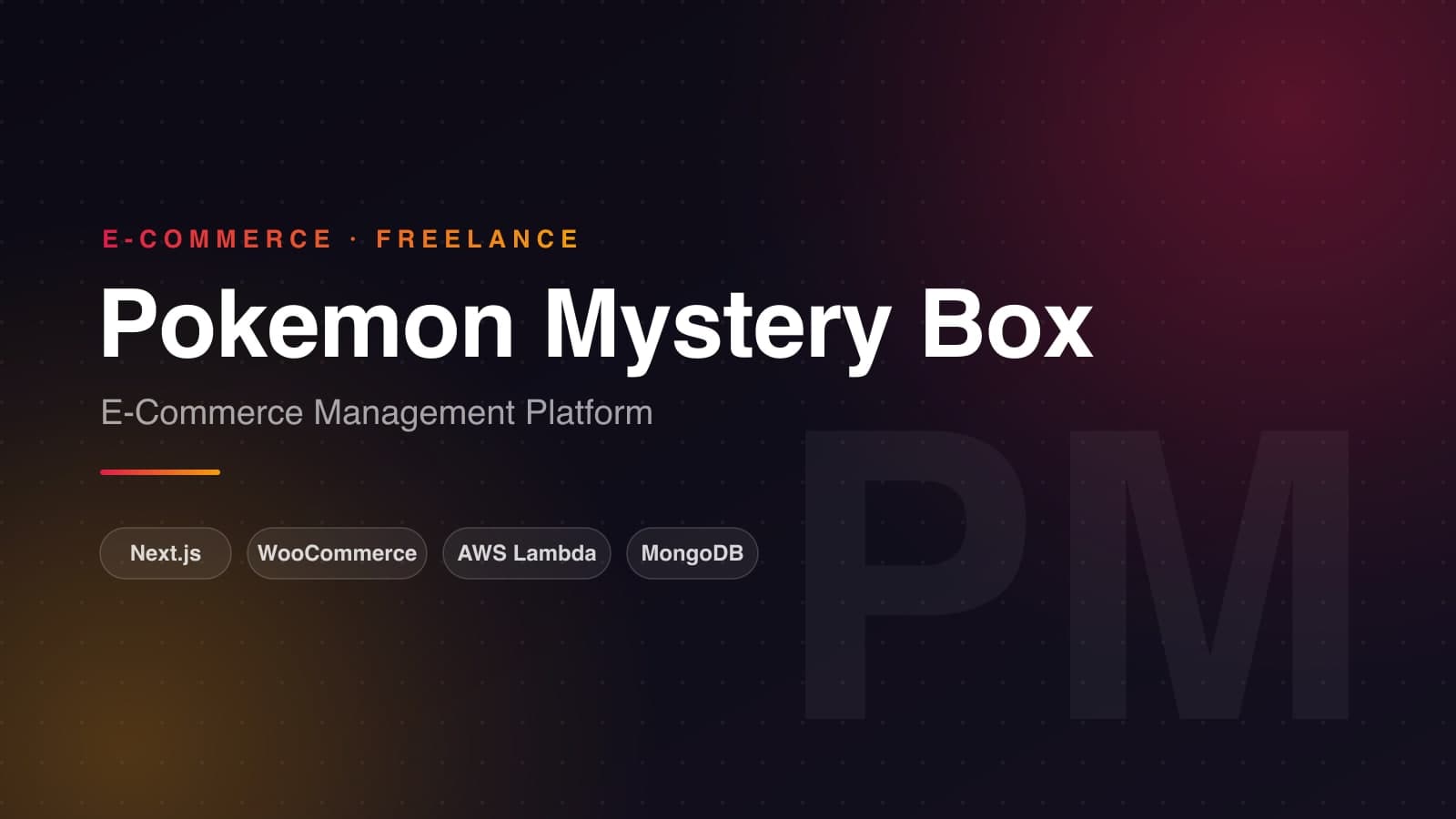 Pokemon Mystery Box - E-Commerce Management Platform